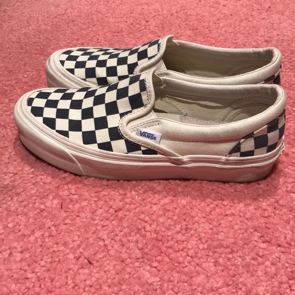 checkered vans size 6 womens